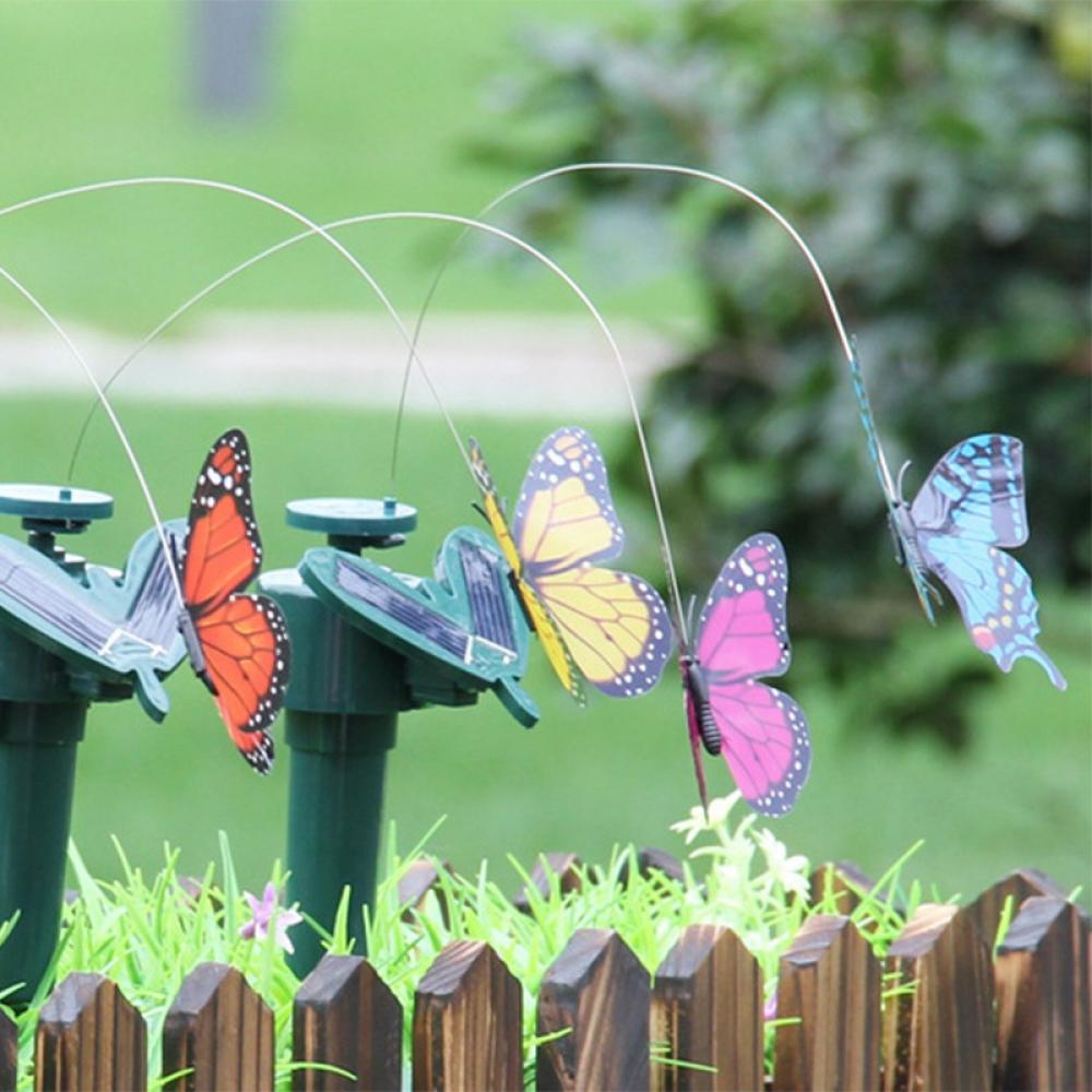 Fluttering Solar Toy Butterfly - Garden Decor Flying Butterflies, Solar  Yard Decor, Walkways and Garden Ornaments Decoration 